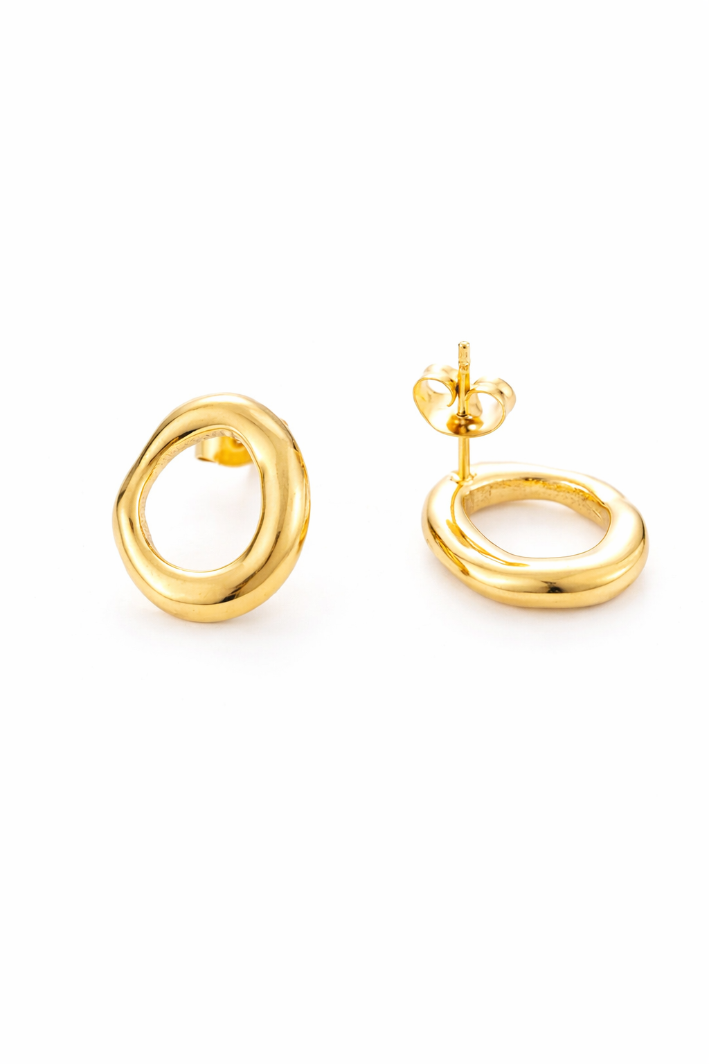 Oval Stud Earrings