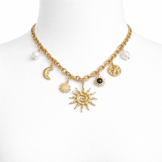 Sun Charm Necklace