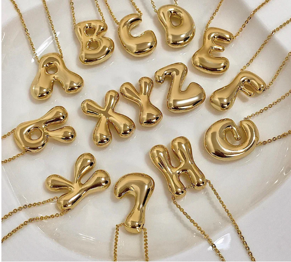 Bubble Gold Necklace