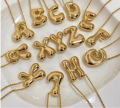 Bubble Gold Necklace