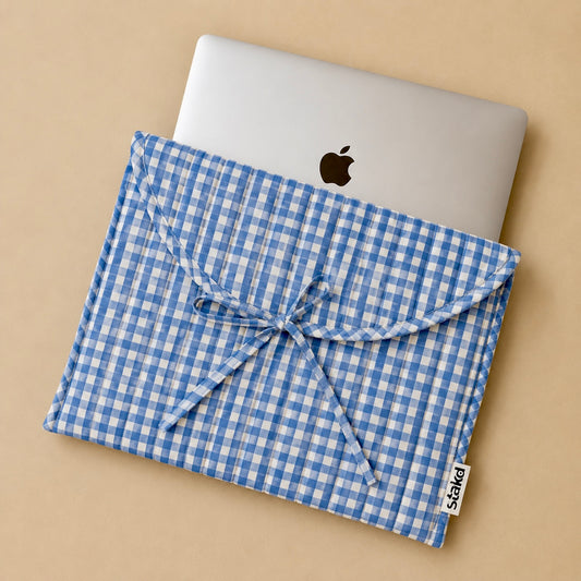 Blue Gingham Sleeve
