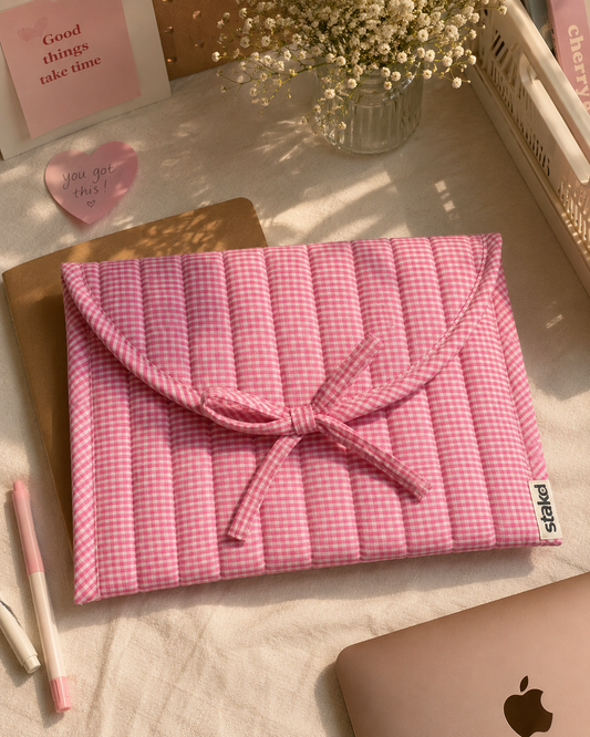 Pink Gingham Sleeve