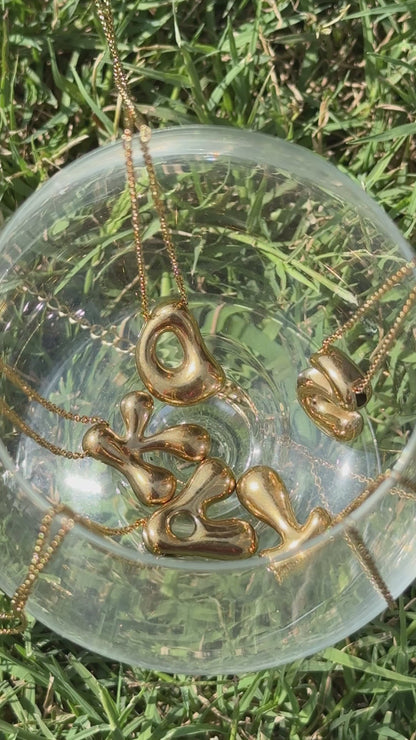 Bubble Gold Necklace