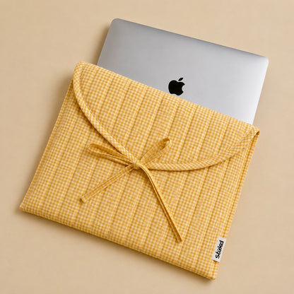 Yellow Gingham Sleeve